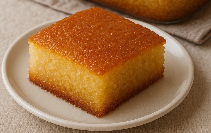 Pahuljasti Revani (turski kolač s grizom i agdom)